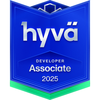 Hyvä Certified Associate Developer badge